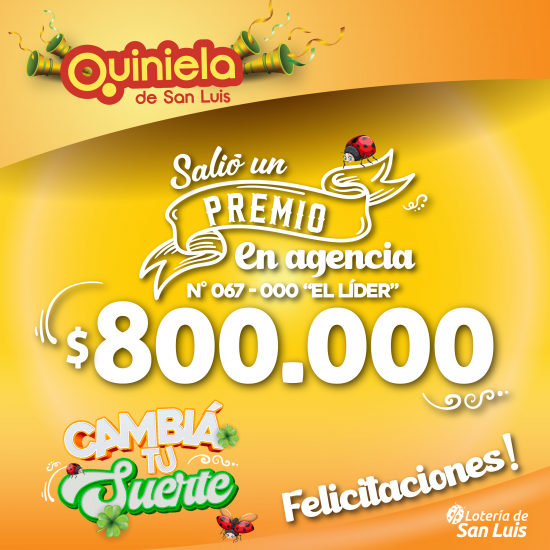¡Salió un premio de Quiniela en Concarán!